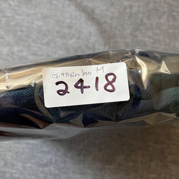 Gitman Bros Vintage Button Down Long Sleeve Shirt - Men's Size M - Blue Green - Picture 11 of 11